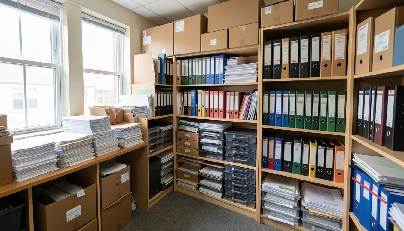 Distruzione di archivi cartacei
